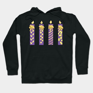 Purple Candles Hoodie